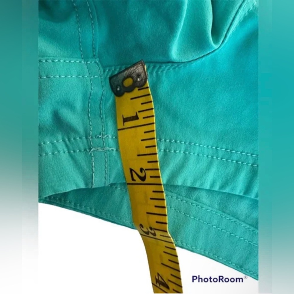 ROXY Endless Summer Teal Stretch Foldover 2" Board Shorts Large 🏄 Womens Ladies - Picture 3 of 6